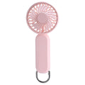 Techsuit - Handheld Fan (A217) - USB Rechargeable, Three Speeds, 1200mAh - Pink