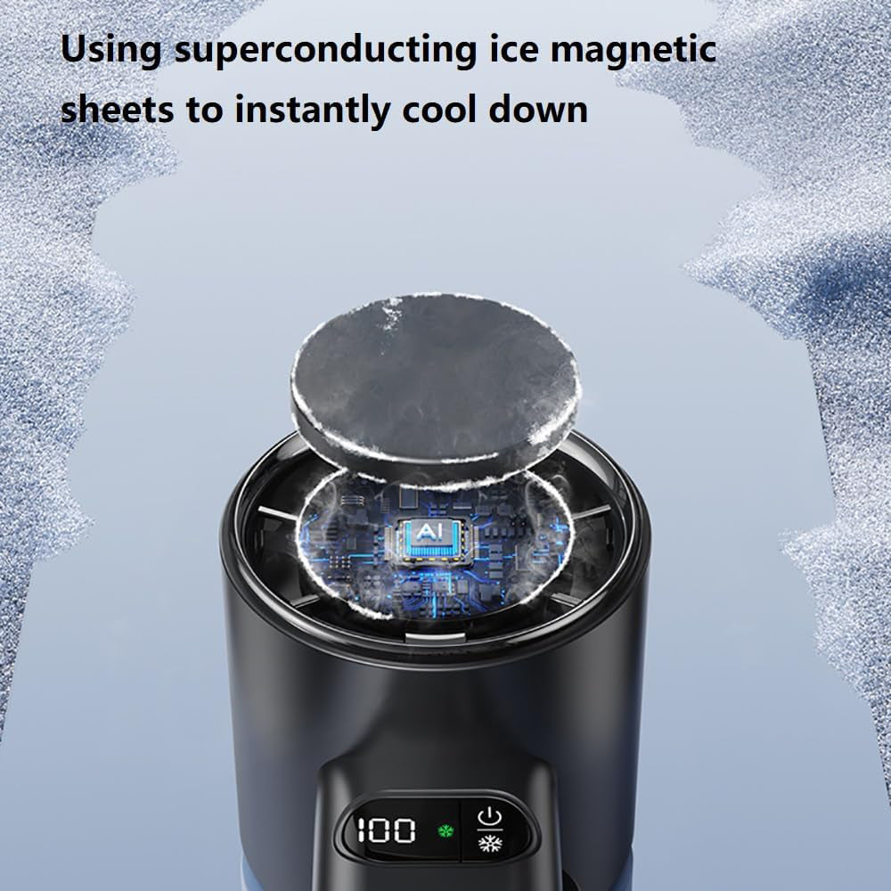Techsuit - Premium Handheld Fan (F83) - Portable, Adjustable, Rechargeable, 4800mAh - Grey