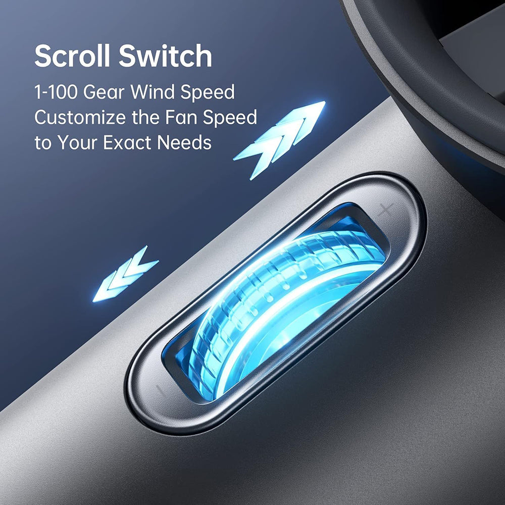 Techsuit - Premium Handheld Fan (F83) - Portable, Adjustable, Rechargeable, 4800mAh - Black