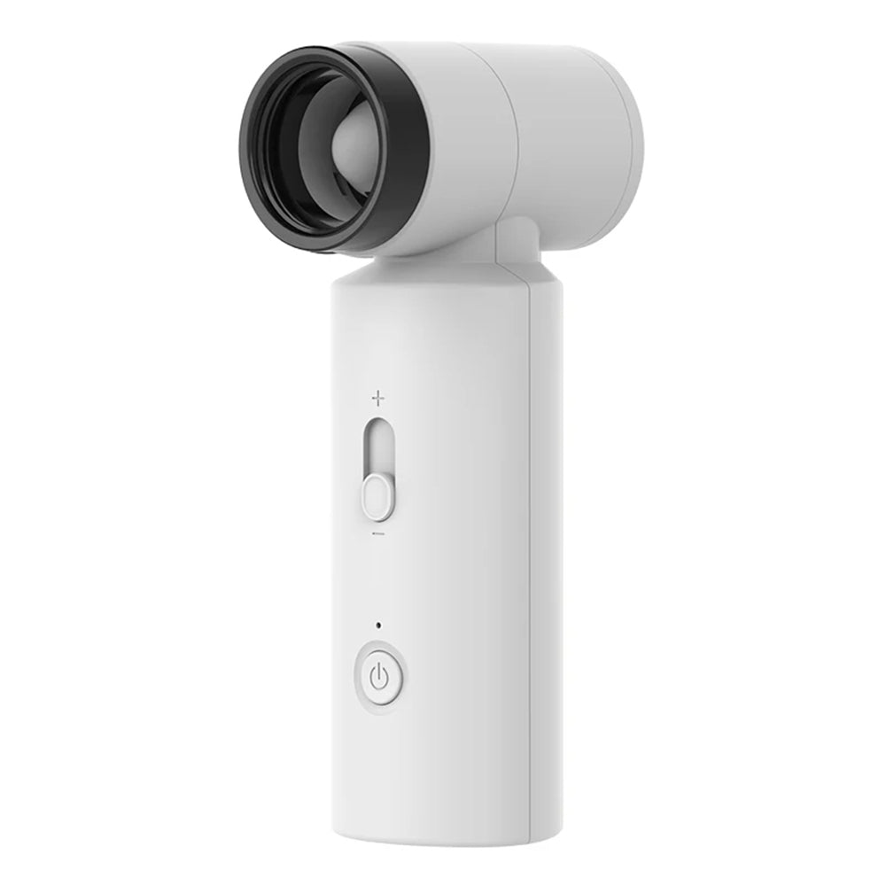 Techsuit - Premium Handheld Fan (FS15) - Multifunctional, Portable, Adjustable, 80000rpm, Rechargeable, 4500mAh - White
