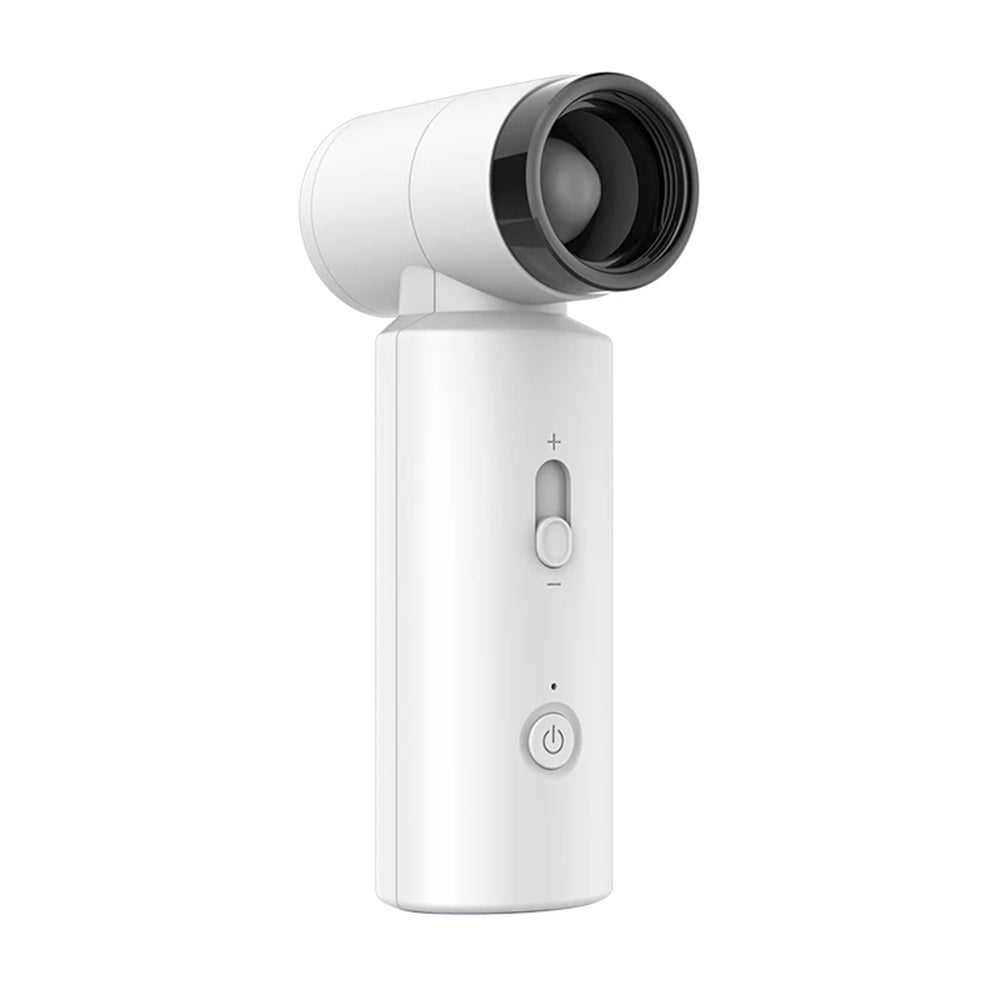 Techsuit - Premium Handheld Fan (FS15) - Multifunctional, Portable, Adjustable, 80000rpm, Rechargeable, 4500mAh - White