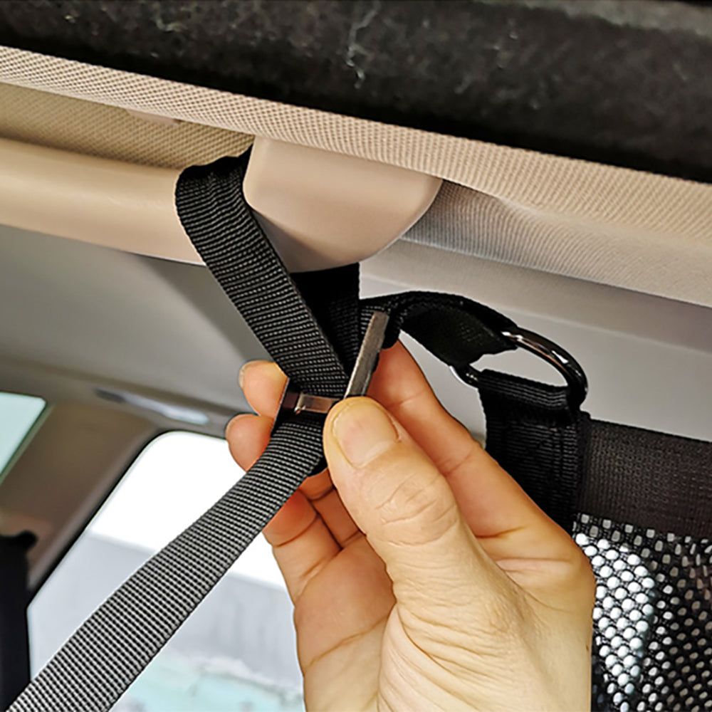 Techsuit - Car Organizer (CNO-T1) - Storage Net for Car Ceiling (L78x53cm) - Black