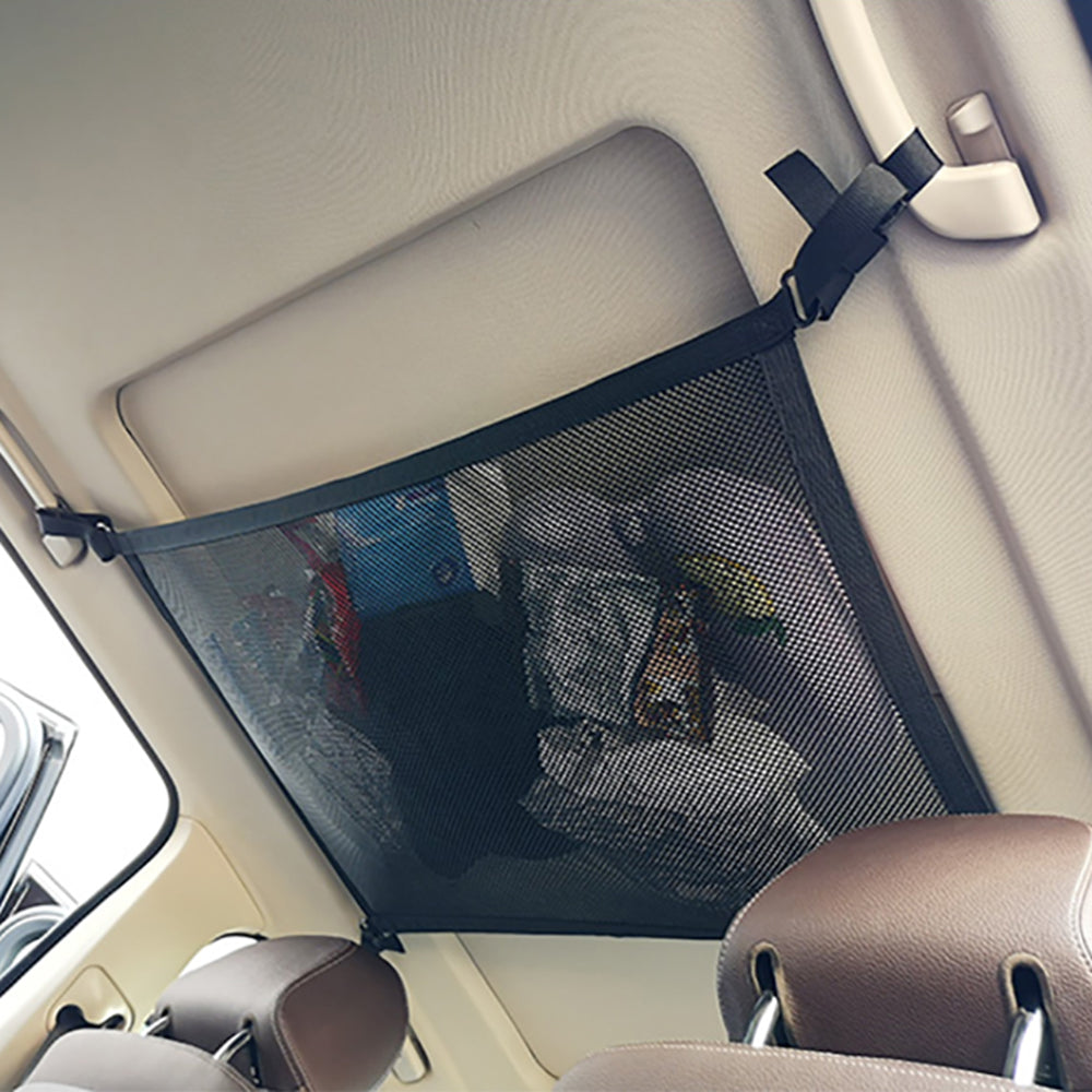 Techsuit - Car Organizer (CNO-T1) - Storage Net for Car Ceiling (L78x53cm) - Black