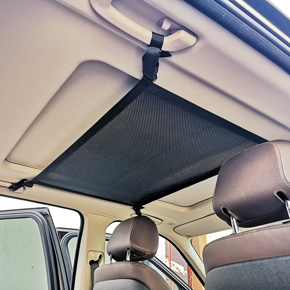 Techsuit - Car Organizer (CNO-T1) - Storage Net for Car Ceiling (L78x53cm) - Black