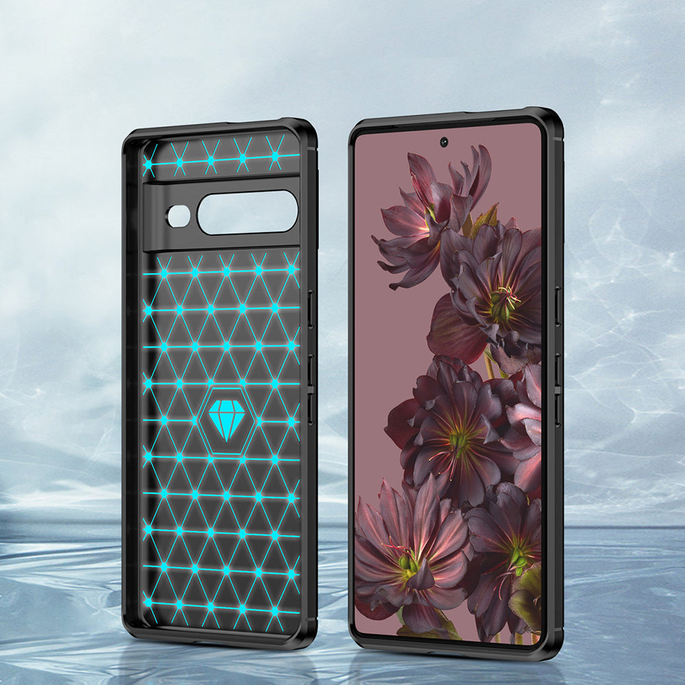 Techsuit - Carbon Silicone - Google Pixel 7 Pro - Black