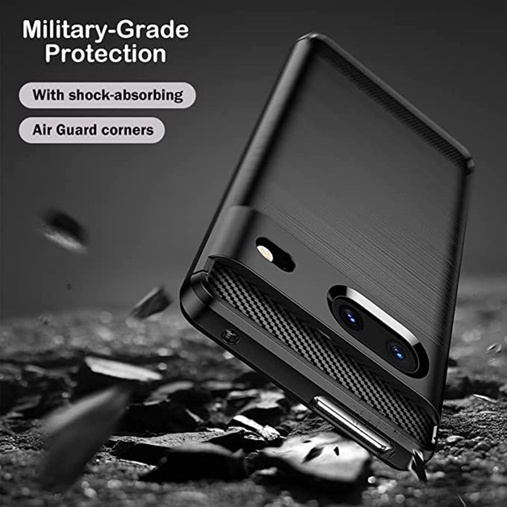 TechSuit Husa de protectie Techsuit Carbon Silicone compatibil cu Google Pixel 7, Negru – imagine 3