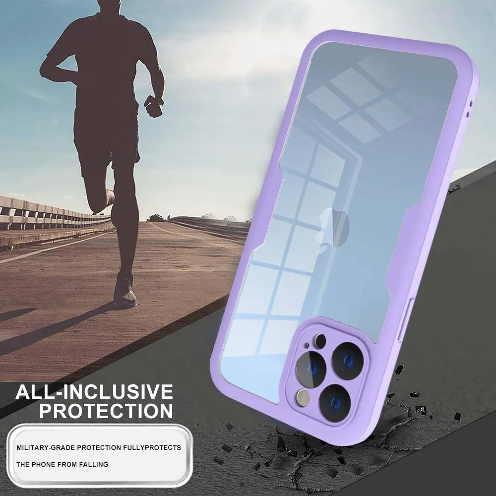 Techsuit - ColorVerse 360 Series + Screen Protector - iPhone 13 Pro - Pink