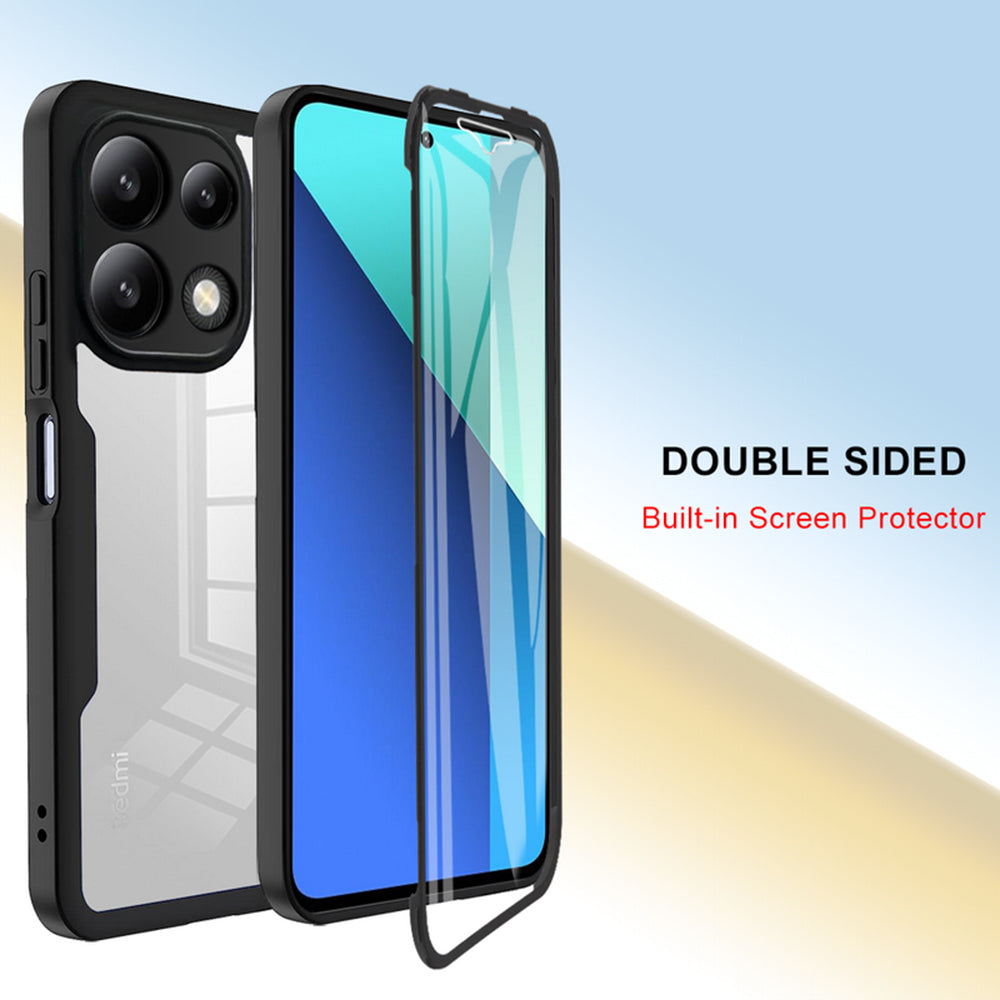 Techsuit - ColorVerse 360 Series + Screen Protector -Xiaomi Redmi Note 13 Pro 4G / Poco M6 Pro 4G - Black