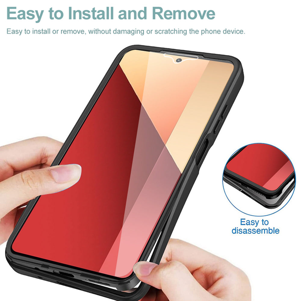 Techsuit - ColorVerse 360 Series + Screen Protector -Xiaomi Redmi Note 13 Pro 4G / Poco M6 Pro 4G - Black