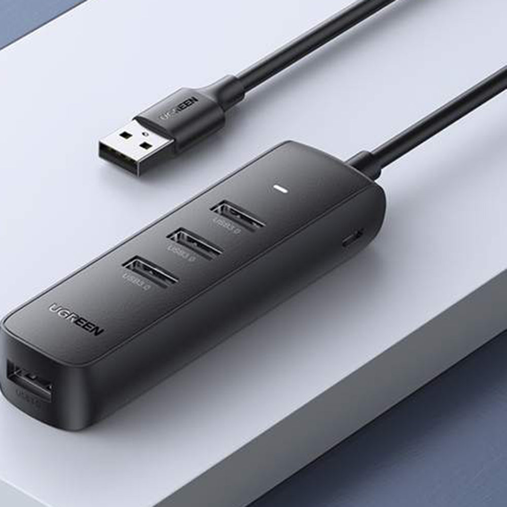 Ugreen - Connection Hub CM416 (80657) - USB 3.0 to 4x USB-A, Type-C 5Gbps, 1m - Black