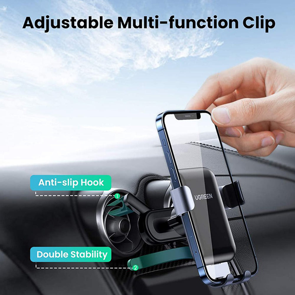Ugreen - Car Holder LP274 (30401) - Gravity Grip for Air Vent - Gray