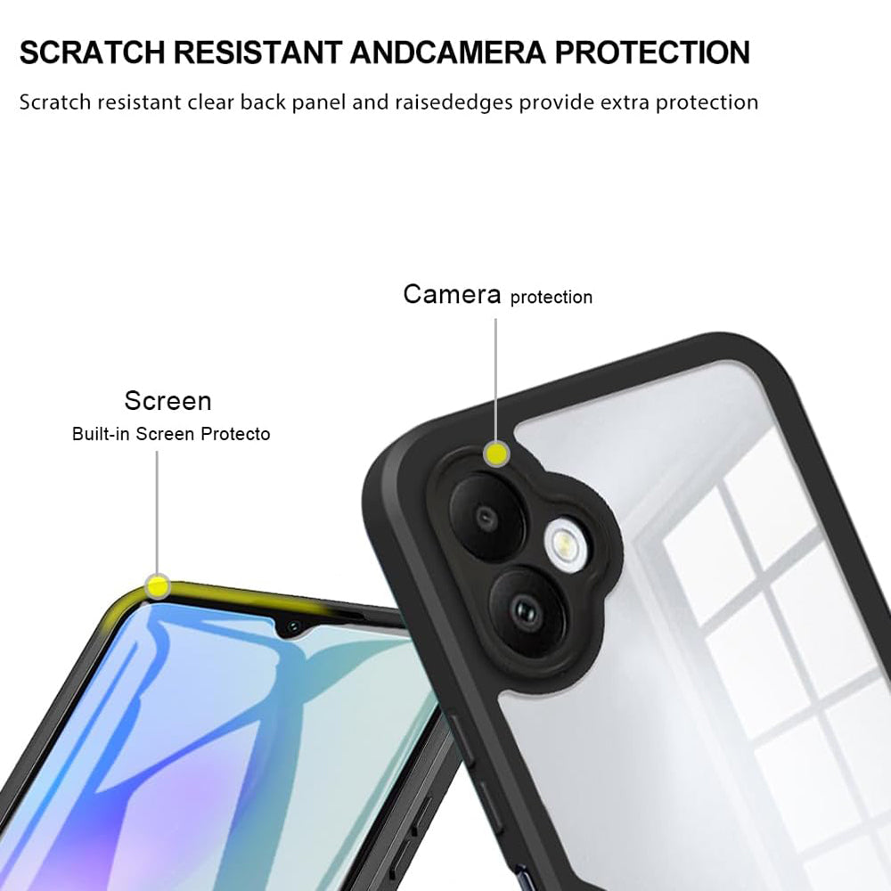 Techsuit - ColorVerse 360 Series + Screen Protector - Samsung Galaxy A05 - Black