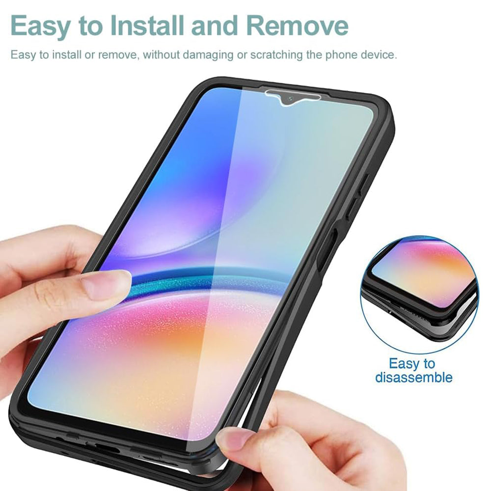 Techsuit - ColorVerse 360 Series + Screen Protector - Samsung Galaxy A05 - Black