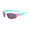 Techsuit - Sunglasses Polarised (816-C3) - for Kids, Sport Type - Pink / Green