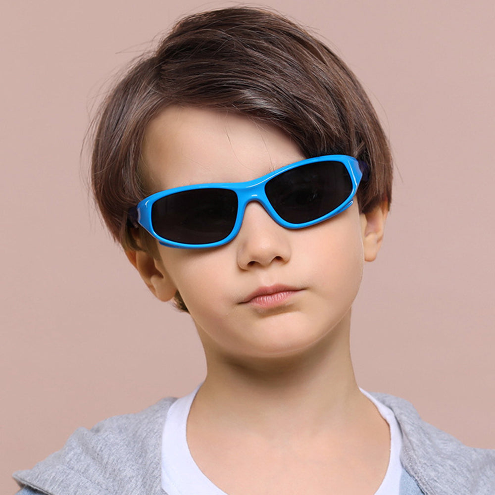 Techsuit - Sunglasses Polarised (816-C8) - for Kids, Sport Type - Orange / White