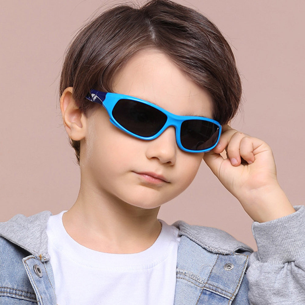 Techsuit - Sunglasses Polarised (816-C8) - for Kids, Sport Type - Orange / White