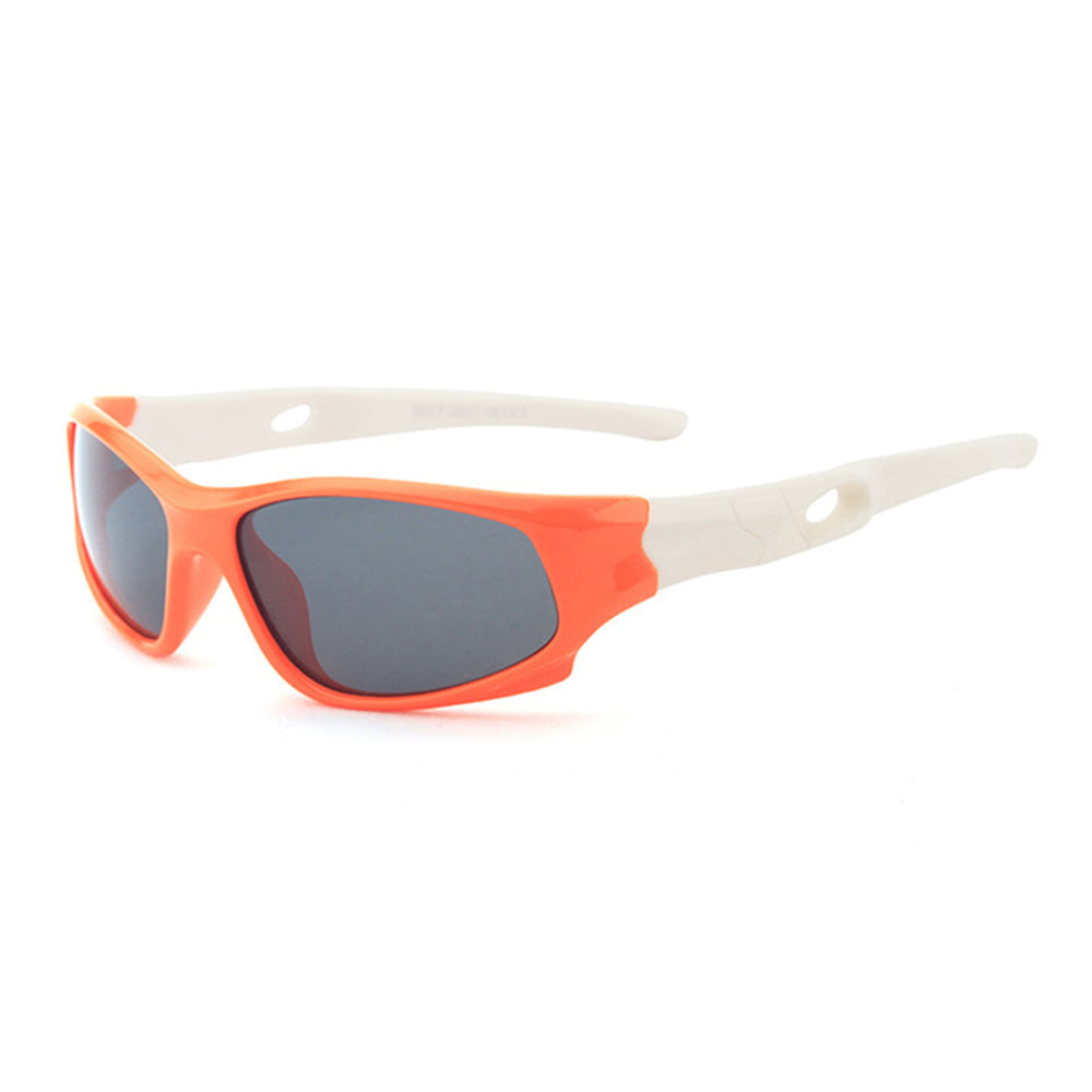 Techsuit - Sunglasses Polarised (816-C8) - for Kids, Sport Type - Orange / White