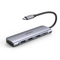 Ugreen - Docking Station CM195 (70411) - Type-C to 2xUSB-A 3.0, HDMI 4k@30Hz, SD/TF Card Reader, Type-C PD 100W - Space 