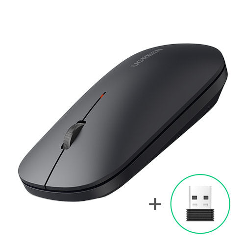 Ugreen - Wireless Mouse MU001 (90372) - Slim Design, Dual Mode, Adjustable DPI (1000-4000) - Black