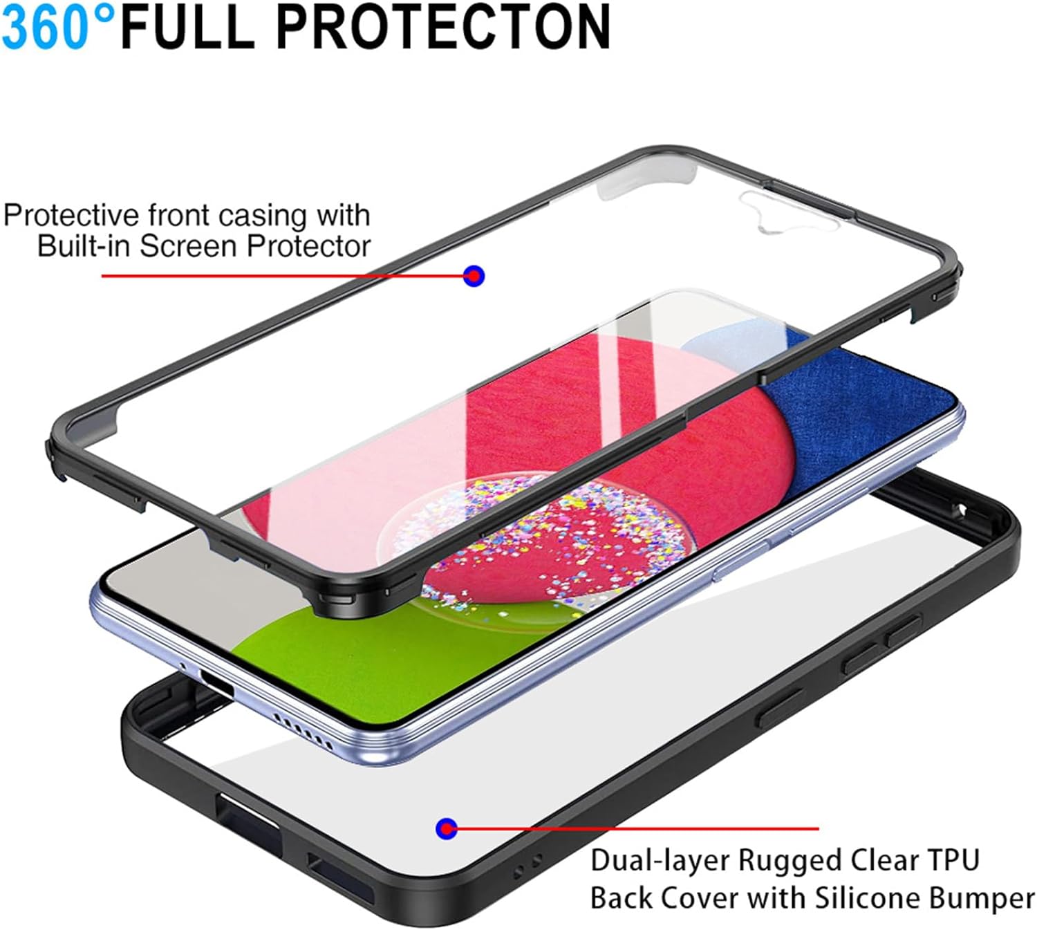 Techsuit - ColorVerse 360 Series + Screen Protector - Samsung Galaxy S23 Plus - Purple