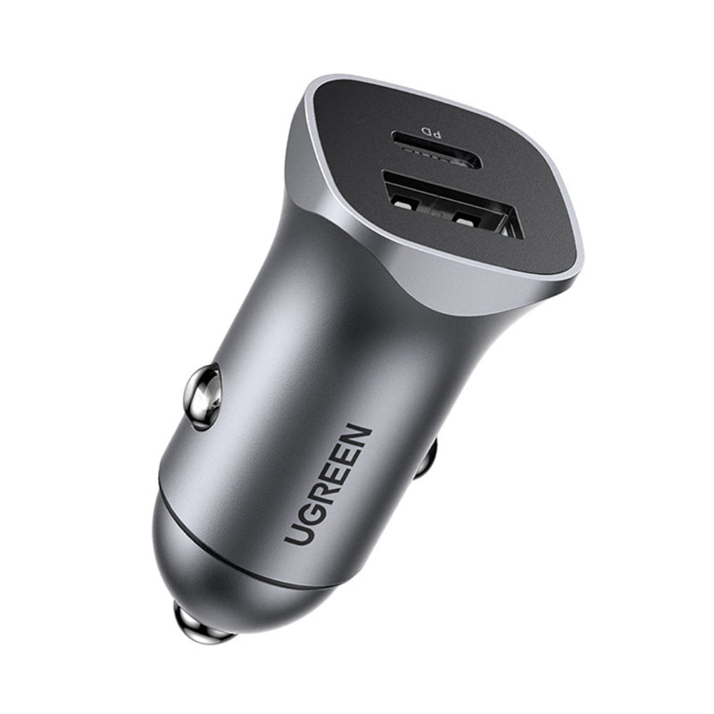 Ugreen - Car Charger CD130 (30780) - 2x USB-A, 24W, 4.8A - Space Gray