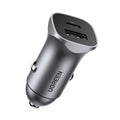 Ugreen - Car Charger CD130 (30780) - 2x USB-A, 24W, 4.8A - Space Gray