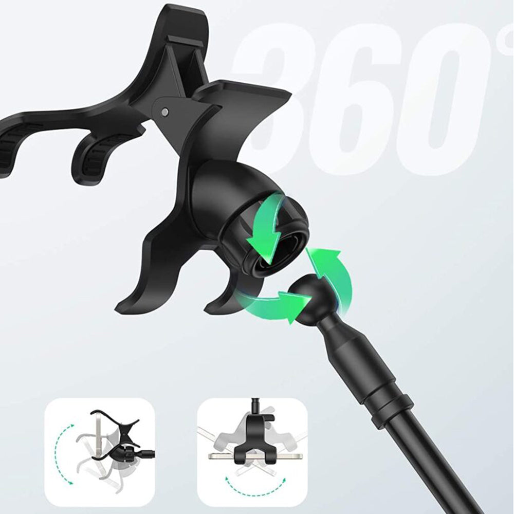 Ugreen - Desk Holder LP113 (80906) - Clamp Grip, Ajustable Arm (120cm), 360° Rotation, for Phone with max 7.2" - Black