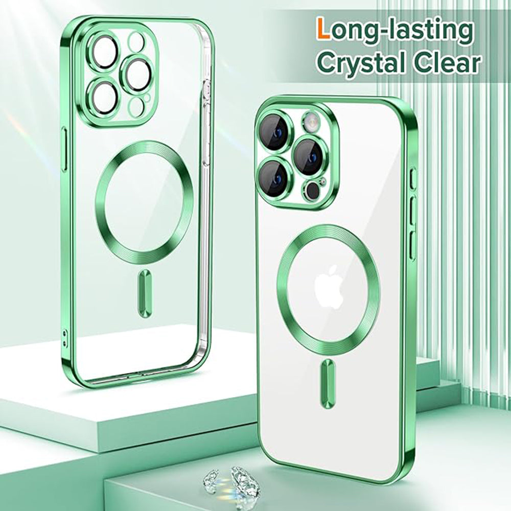 Techsuit - Luxury Crystal MagSafe - iPhone 15 Pro Max - Light Green