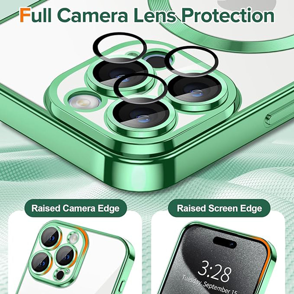 Techsuit - Luxury Crystal MagSafe - iPhone 15 Pro - Light Green