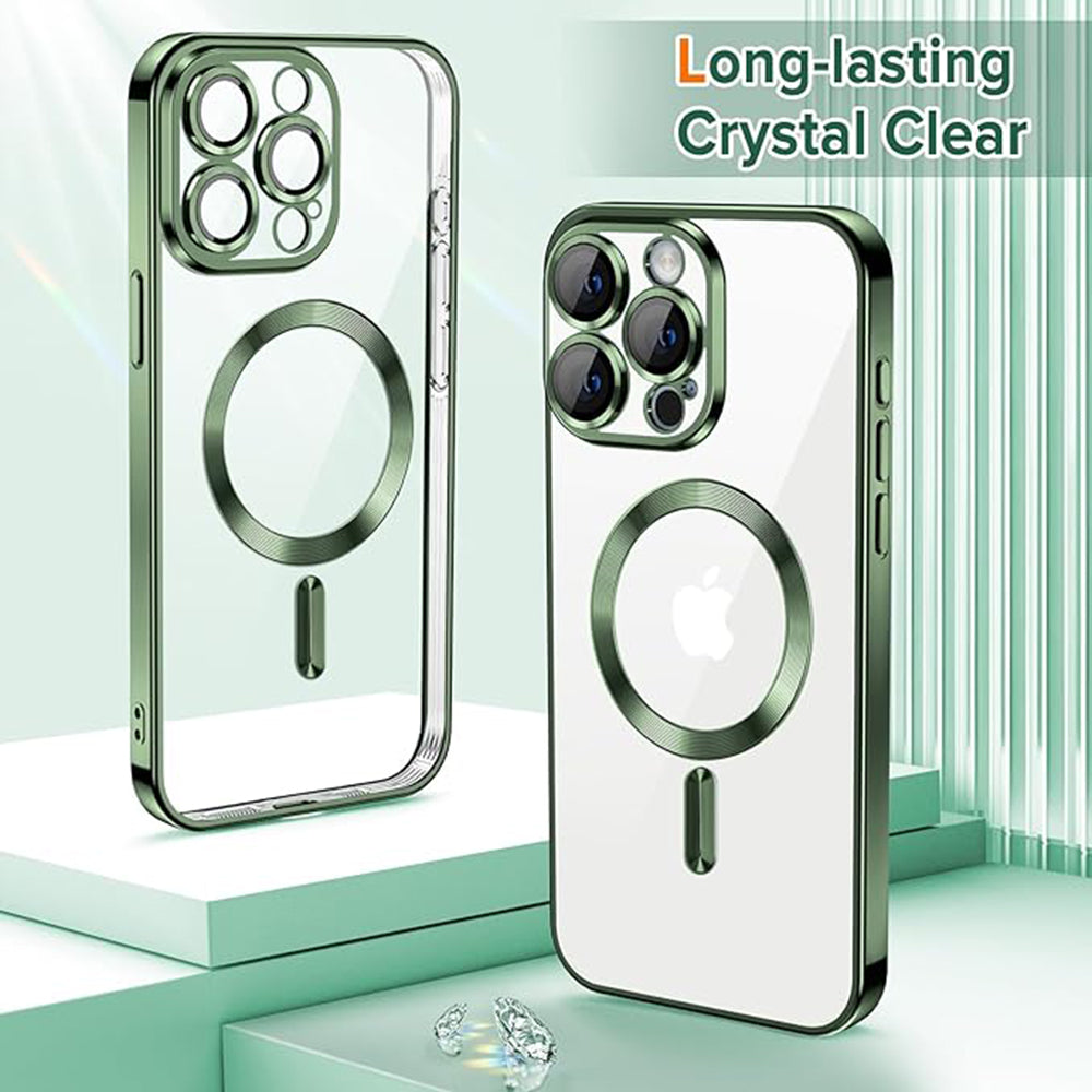 Techsuit - Luxury Crystal MagSafe - iPhone 15 Pro - Deep Green