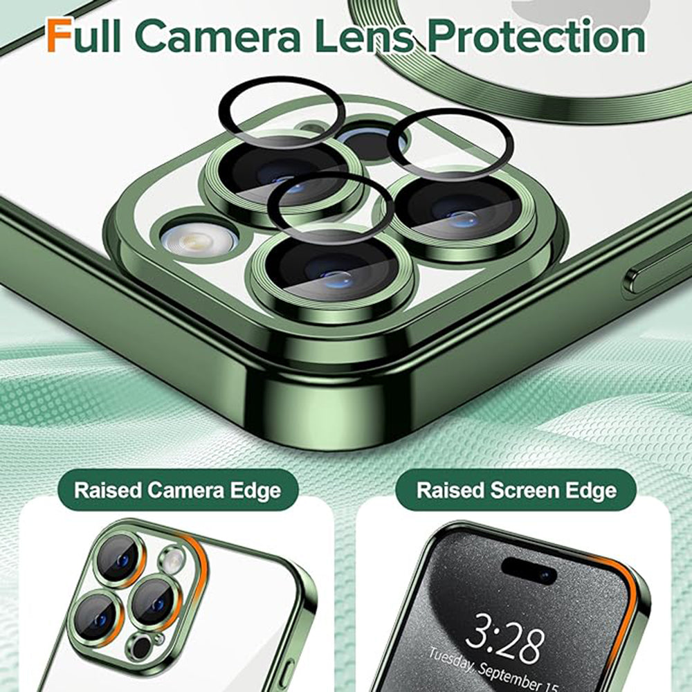 Techsuit - Luxury Crystal MagSafe - iPhone 15 Pro - Deep Green
