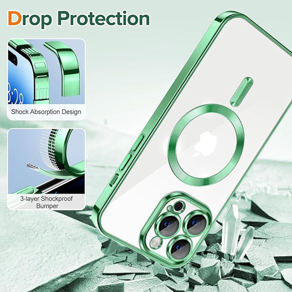 Techsuit - Luxury Crystal MagSafe - iPhone 14 Pro Max - Light Green