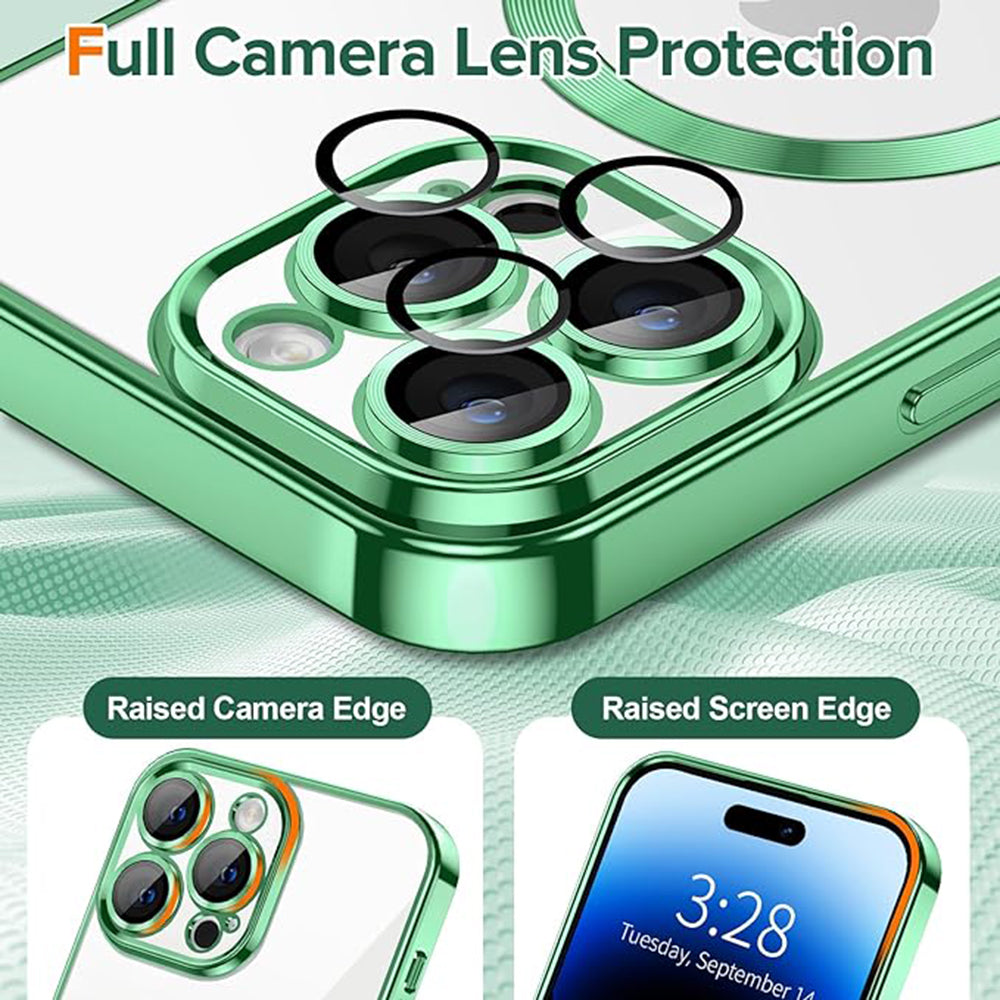 Techsuit - Luxury Crystal MagSafe - iPhone 14 Pro - Light Green