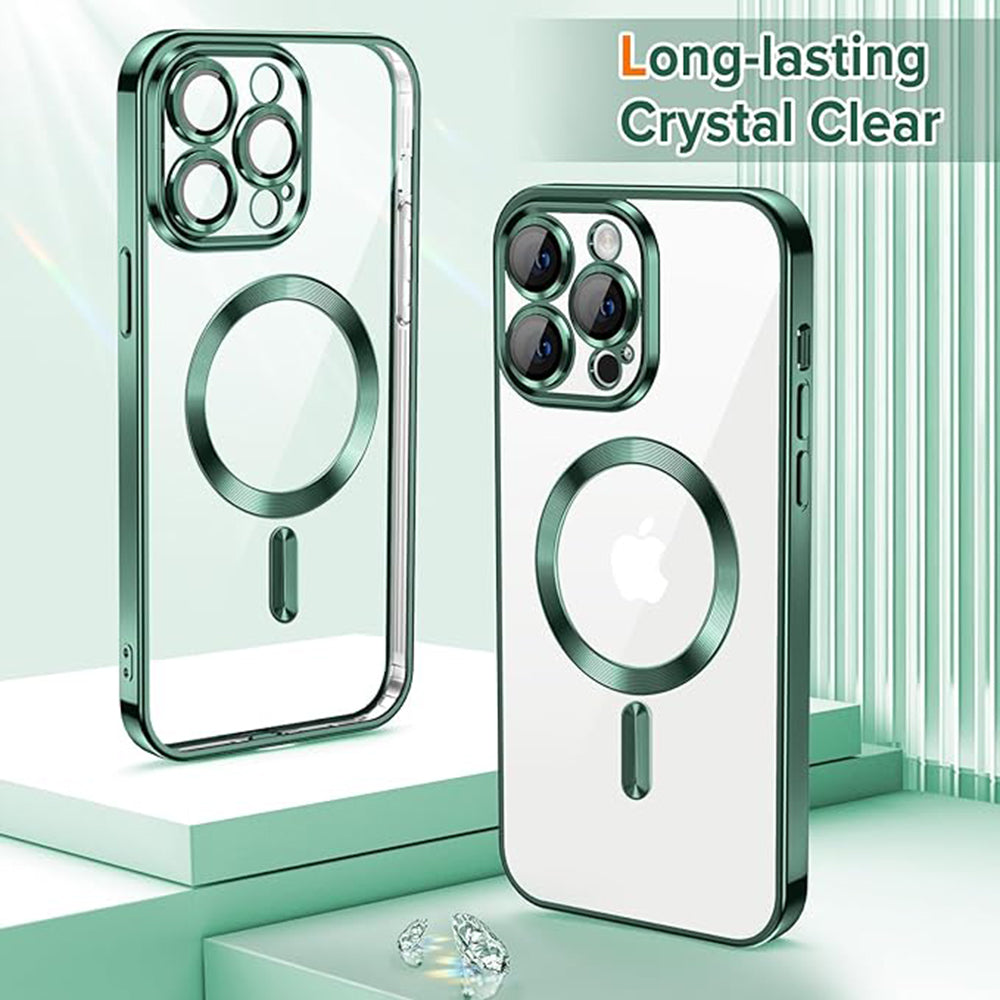 Techsuit - Luxury Crystal MagSafe - iPhone 14 Pro - Deep Green