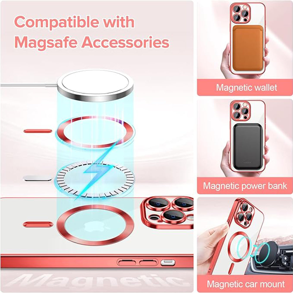 Techsuit - Luxury Crystal MagSafe - iPhone 14 Pro - Red