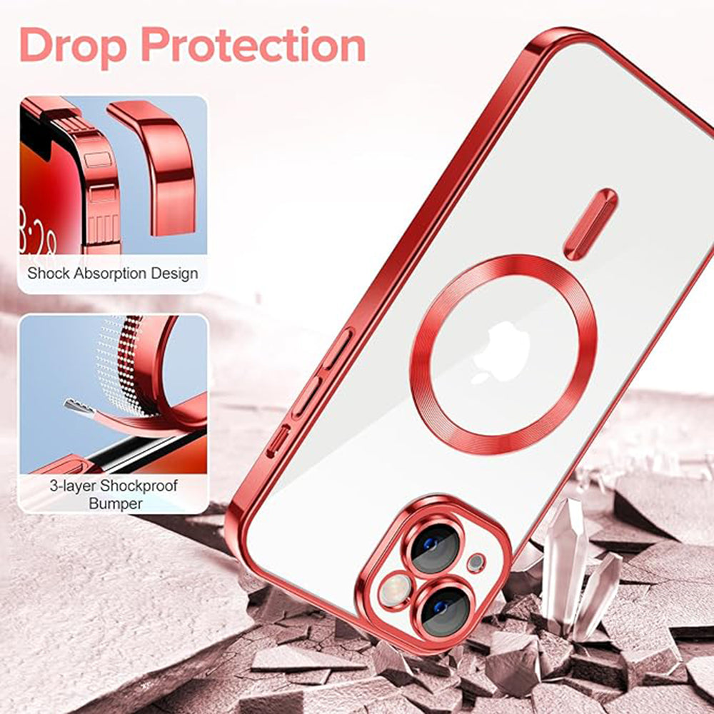 Techsuit - Luxury Crystal MagSafe - iPhone 14 - Red
