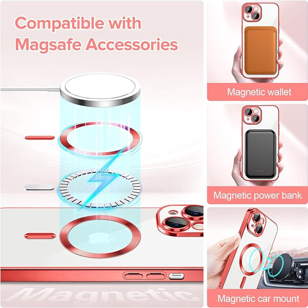 Techsuit - Luxury Crystal MagSafe - iPhone 14 - Red