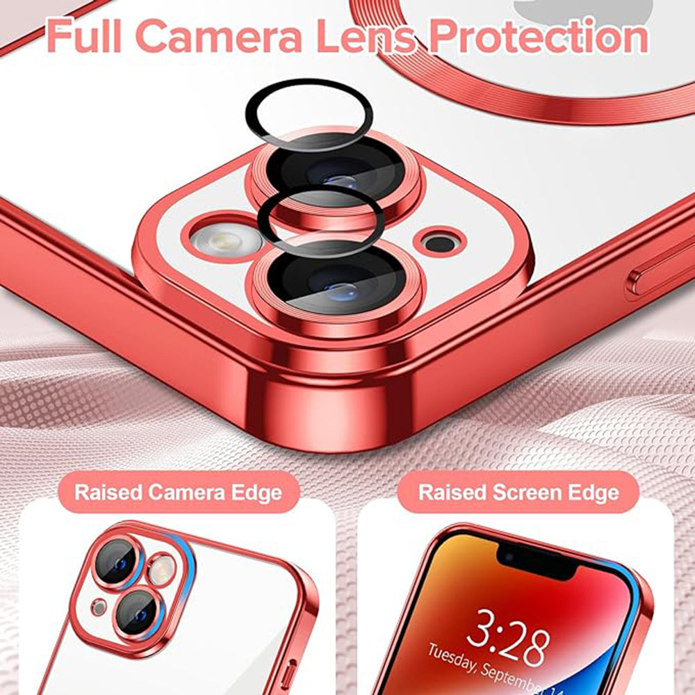 Techsuit - Luxury Crystal MagSafe - iPhone 14 - Red