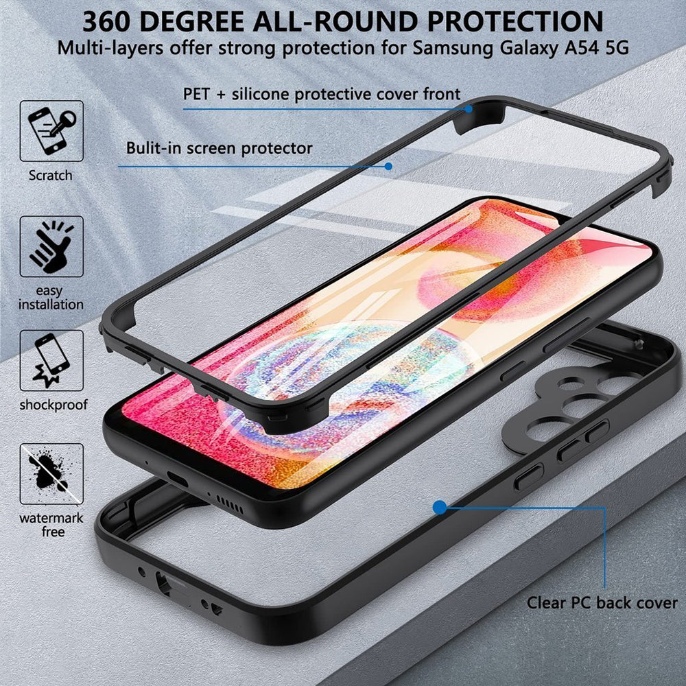 Techsuit - ColorVerse 360 Series + Screen Protector - Samsung Galaxy S24 Plus - Pink