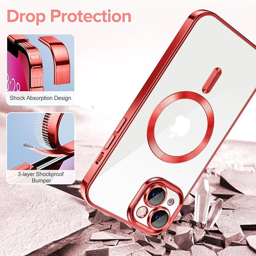 Techsuit - Luxury Crystal MagSafe - iPhone 13 - Red