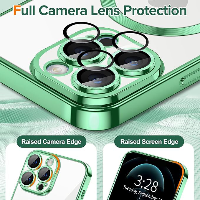 Techsuit - Luxury Crystal MagSafe - iPhone 12 Pro - Light Green