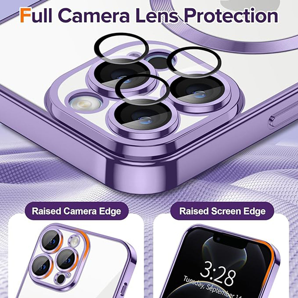 Techsuit - Luxury Crystal MagSafe - iPhone 12 Pro - Light Purple