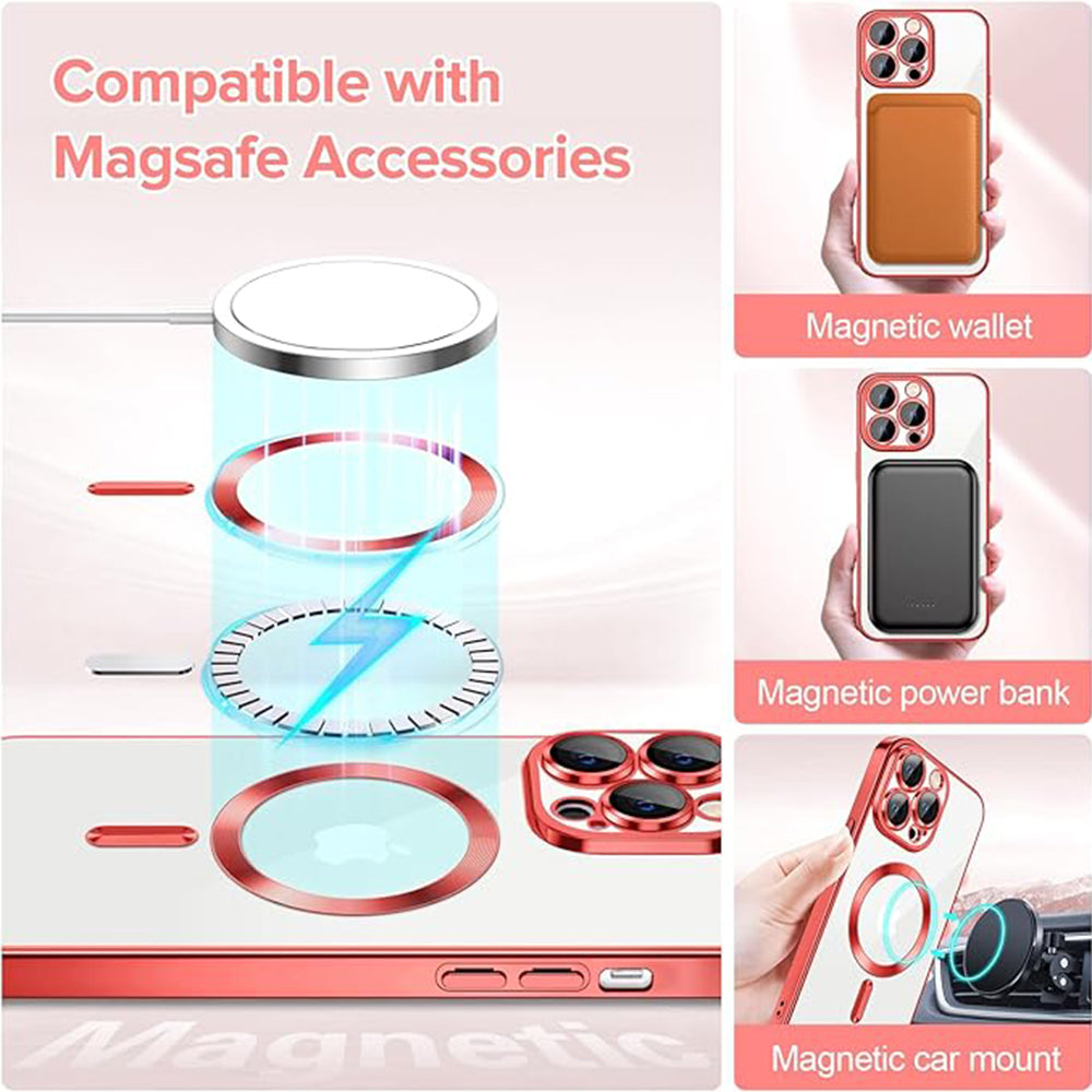 Techsuit - Luxury Crystal MagSafe - iPhone 12 Pro - Red