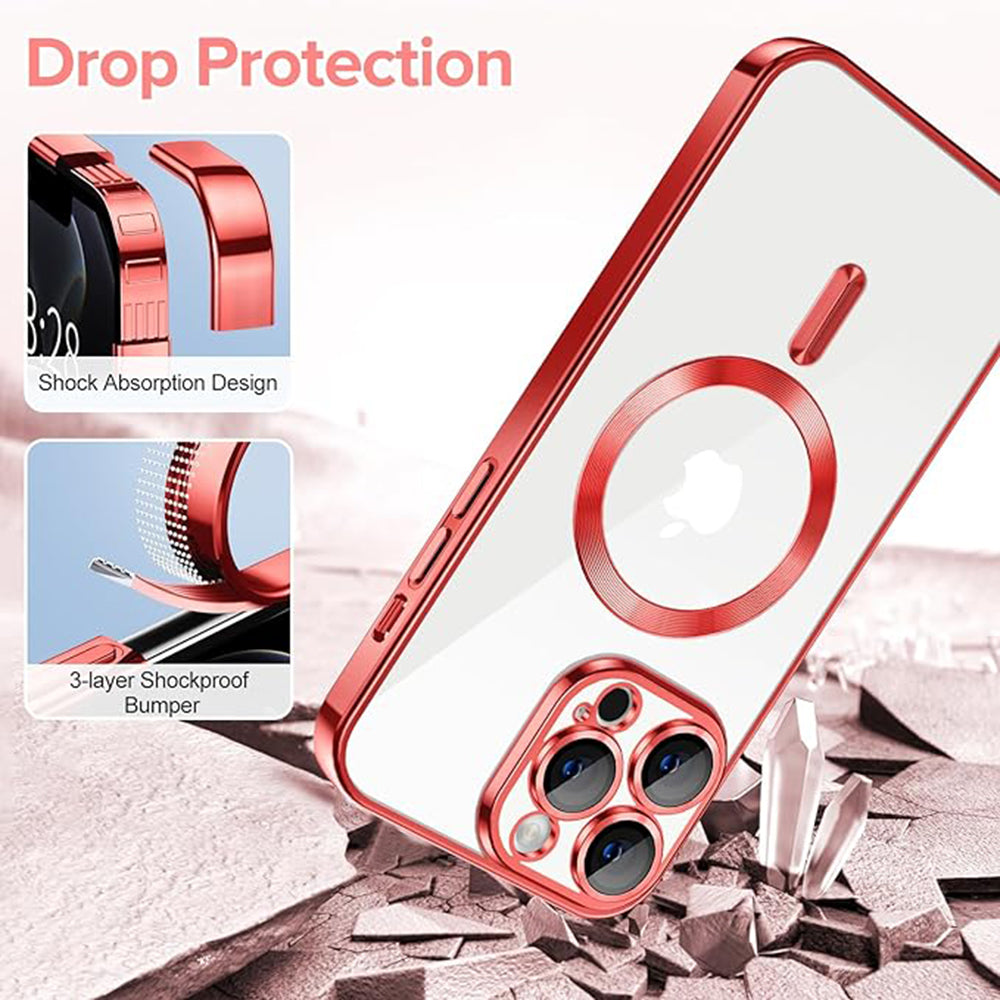 Techsuit - Luxury Crystal MagSafe - iPhone 12 Pro - Red