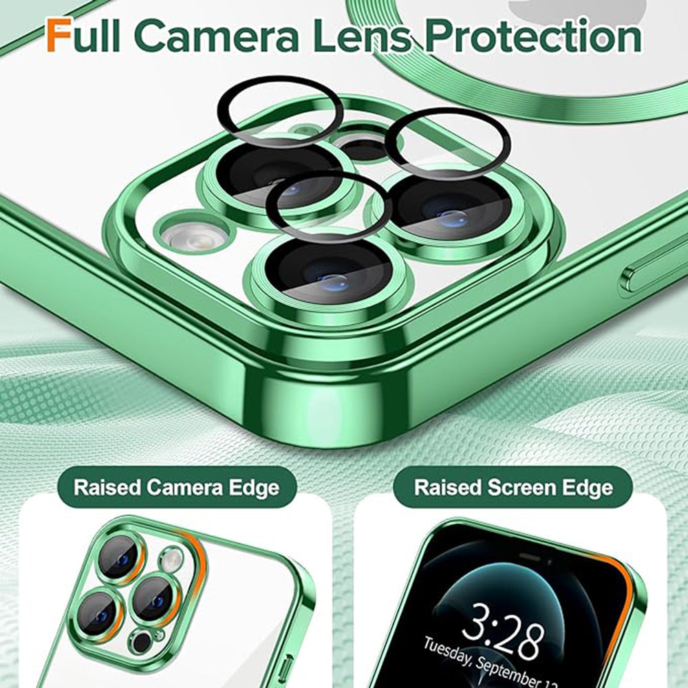 Techsuit - Luxury Crystal MagSafe - iPhone 12 Pro Max - Light Green