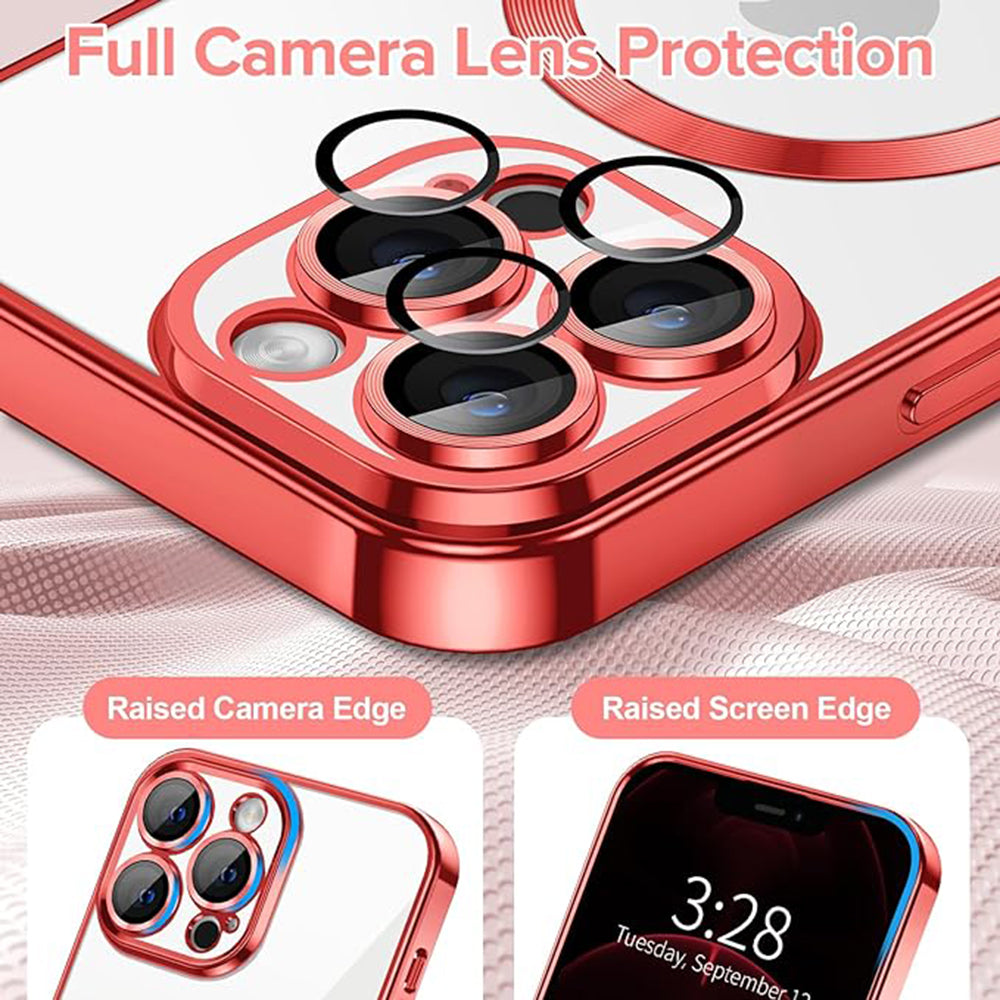 Techsuit - Luxury Crystal MagSafe - iPhone 12 Pro Max - Red