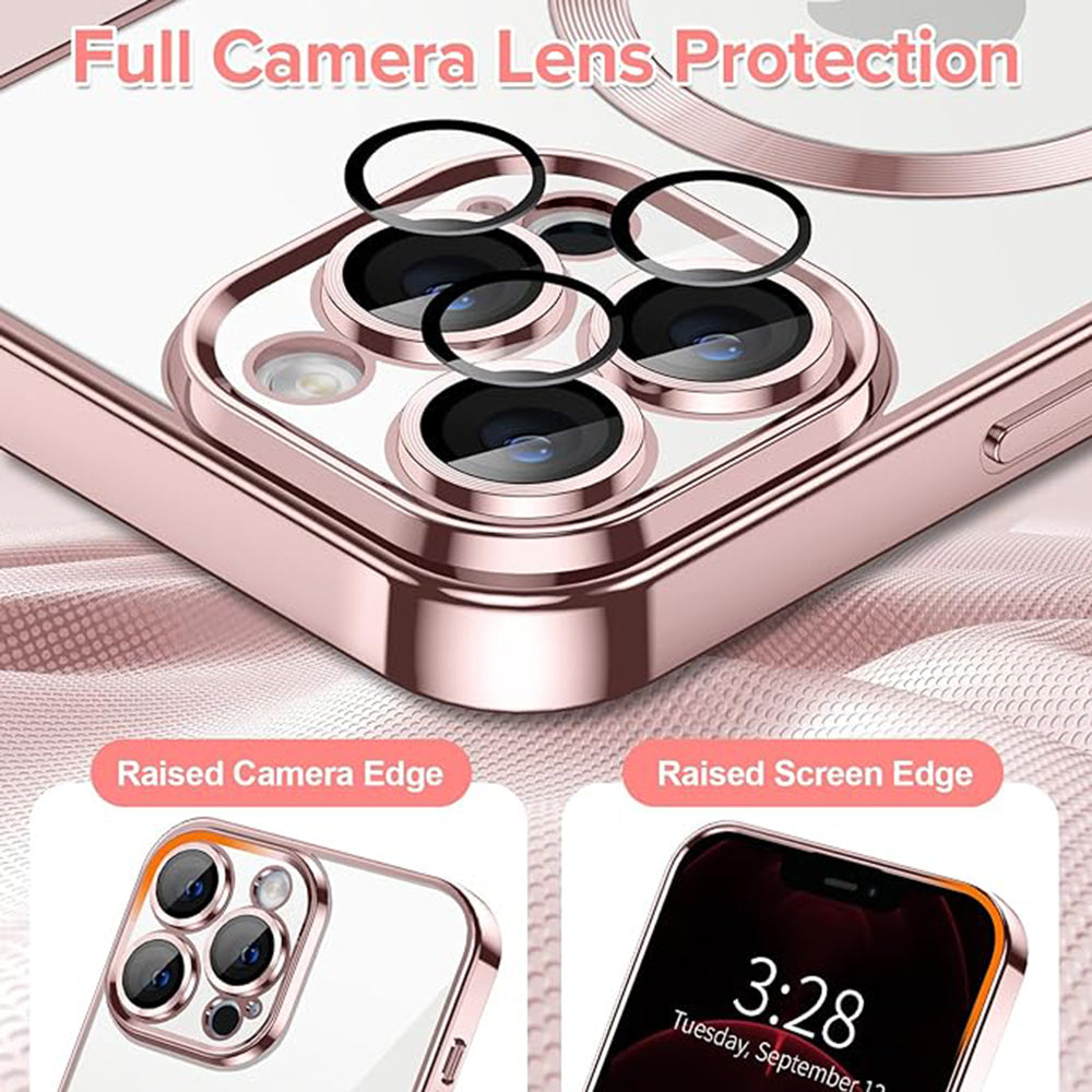 Techsuit - Luxury Crystal MagSafe - iPhone 12 Pro Max - Pink