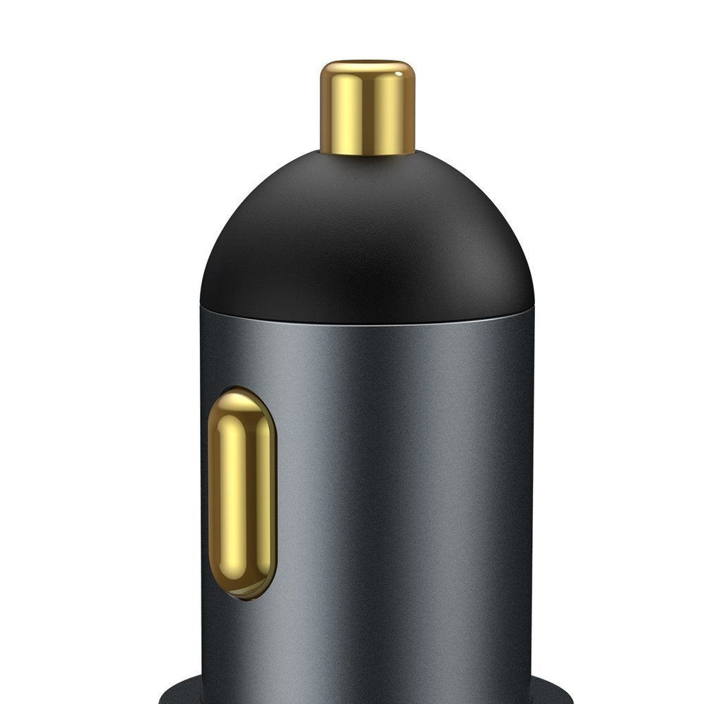 Baseus - Car Charger Share Together (CCBT-D0G/C00034800817-Z1) - Cigarette Lighter Expansion, 2xUSB-A, QC 3.0 120W - Gra