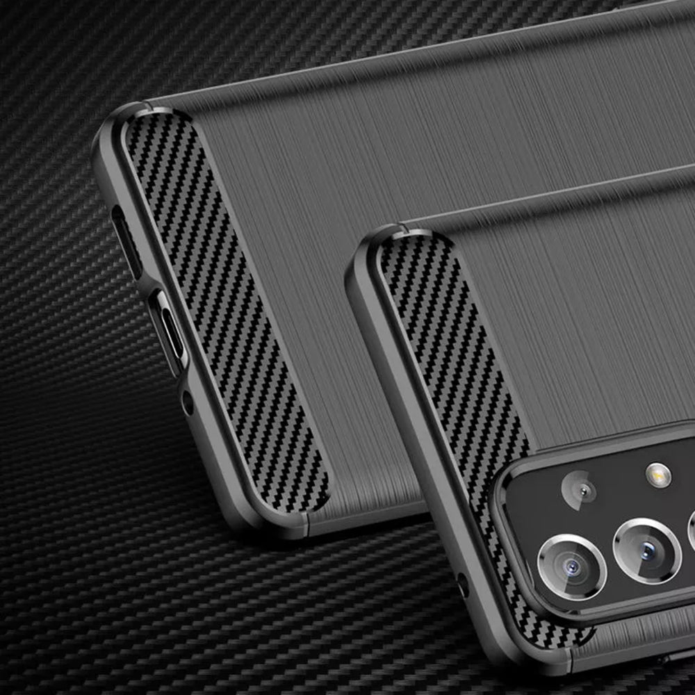 TechSuit Husa de protectie Techsuit Carbon Silicone compatibil cu Samsung Galaxy A13 4G, Negru – imagine 4