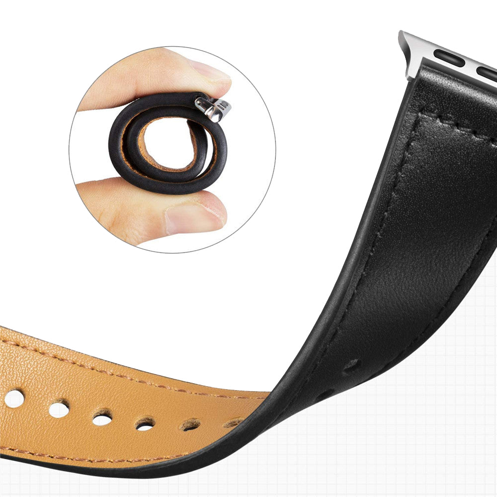 Techsuit - Watchband (W033) for MEN - Apple Watch 1/2/3/4/5/6/7/8/9/10/11/SE/SE 2/SE 3/Ultra/2/3 (42/44/45/46/49mm) - Bl